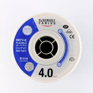 سلك نحاس CU / PVC شعر 4 مم شعر 4 مم