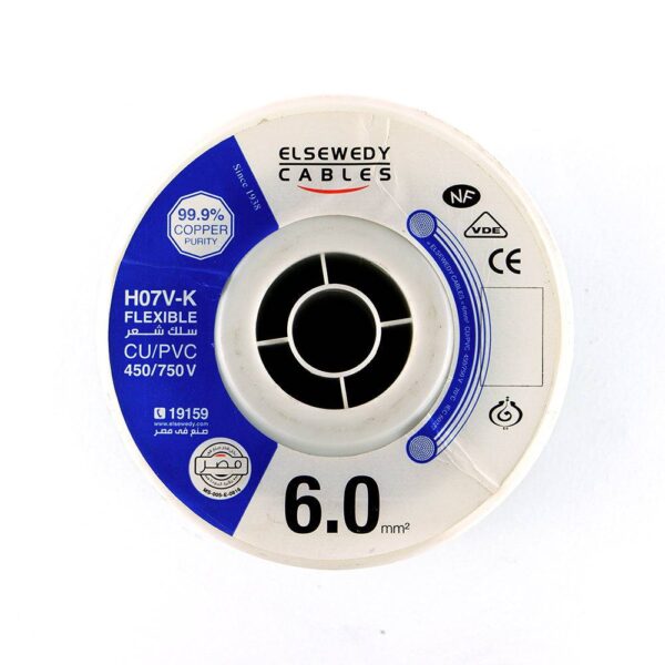 سلك نحاس CU / PVC شعر 6 مم شعر 6 مم سلك نحاس CU / PVC شعر 6 مم شعر 6 مم